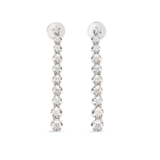 Pendientes Diamantes Riviere 3.0Ct - largos