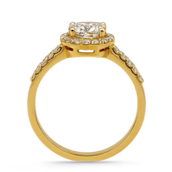 Anillo Solitario Diamante Clavel 1 quilate oro amarillo - aktuelle designs