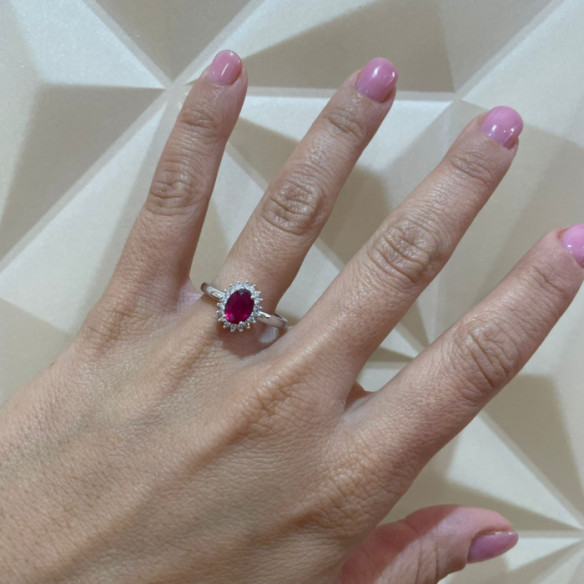 Ring Verpflichtung Rubin Dalia 1,00 - RINGE