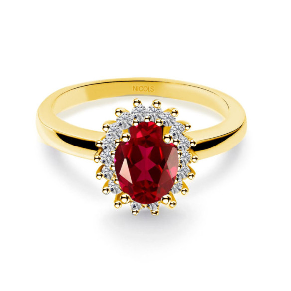 Anillo Compromiso Rubi Dalia 1.00 - Bagues de fiançailles d'anniversaire