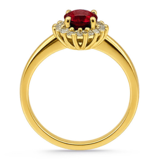 Anillo Compromiso Rubi Dalia 1.00 - Compromisso de aniversário de anéis 2