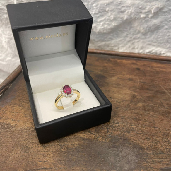 Ruby Engagement Ring 1.00 DALIA - Anniversary Rings