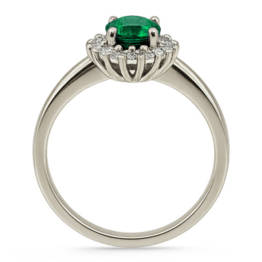 Emerald Engagement Ring 1.00 DALIA - Anniversary Rings 2