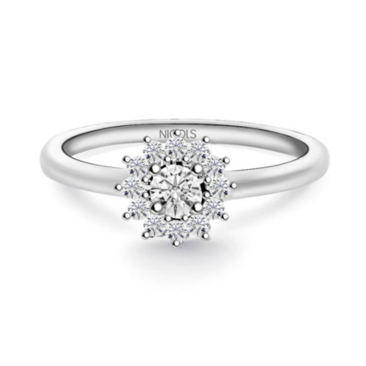 Margarita Diamond Solitaire Ring 0.20 - Promise Rings