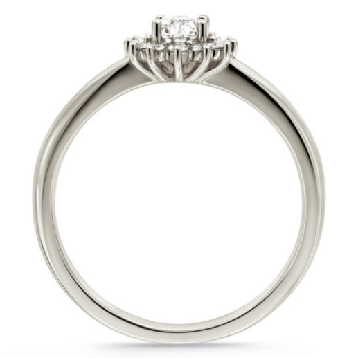 Anillo Diamantes Margarita 0.20 - Promise Anneaux Diamonds 2