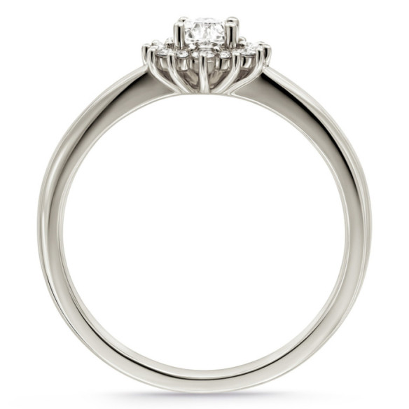 Anillo Diamantes Margarita 0.20 - Anillos de Promesa Diamantes