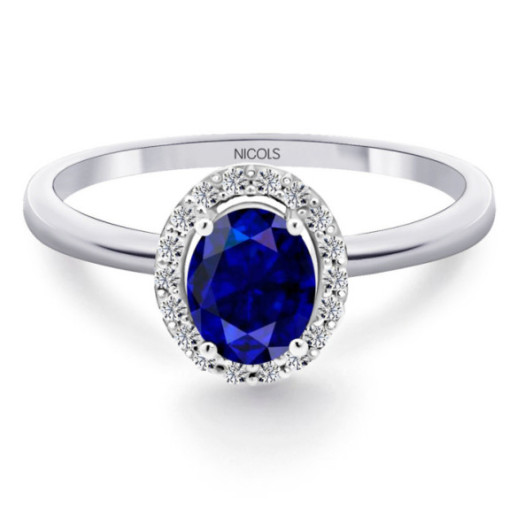 Anillo Zafiro Dalia Sunset 0.70Ct - Anillos Compromiso Aniversario