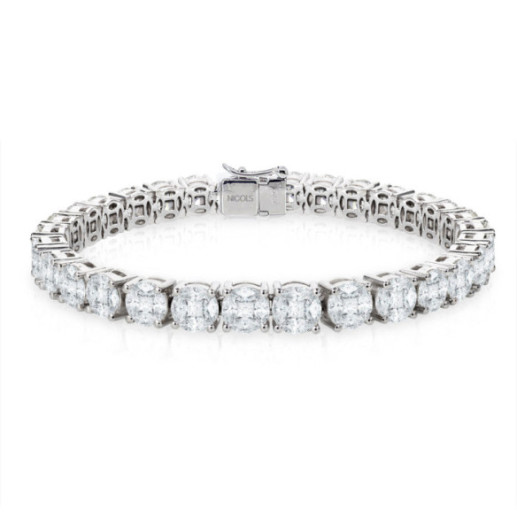 Pulsera Diamantes Oro Blanco Gardenia Red Carpet - Altas jóias