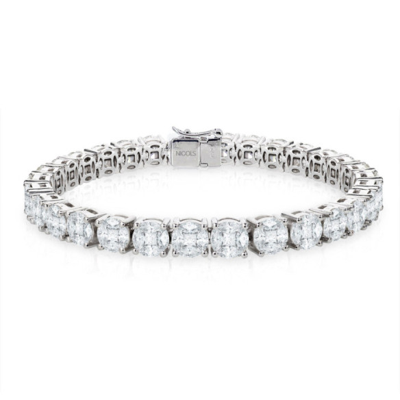 Pulsera Diamantes Oro Blanco Gardenia Red Carpet - Altas jóias