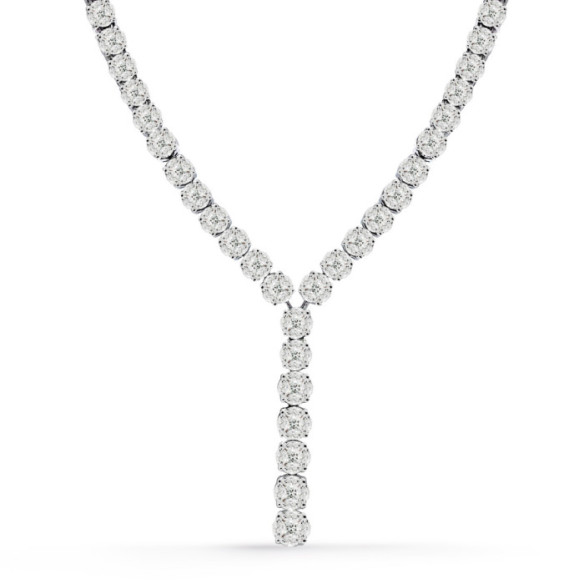 Gargantilla Diamantes Oro Blanco Gardenia Red Carpet - Hoher Schmuck