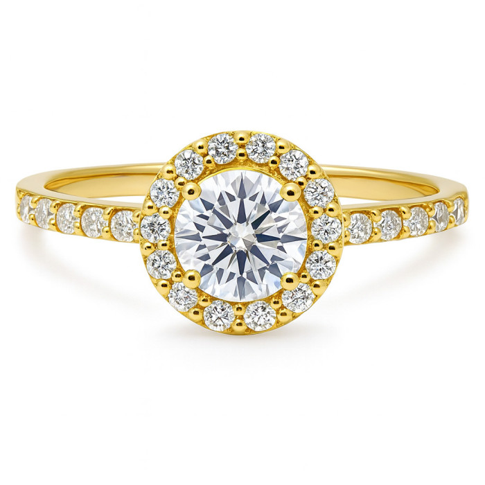 Anillo Solitario Diamante Clavel 0.50 Oro Amarillo - Ouro amarelo solitário