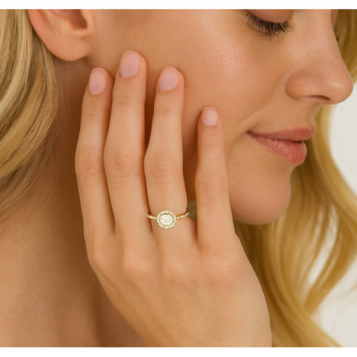 Clavel Diamond Solitaire Ring 0.50 Yellow Gold - Lonely yellow gold 2