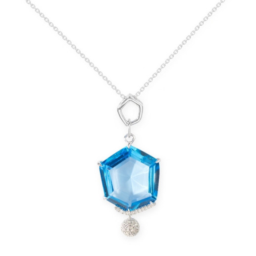 Collar Geometric Colorfull - Blaue Steine Halsketten