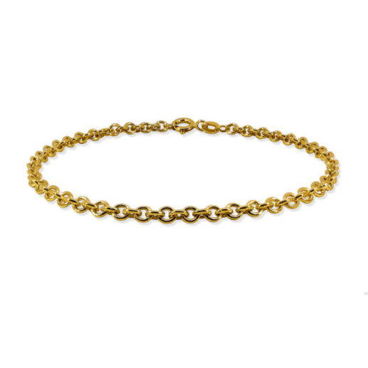 Pulsera Oro Forzada 3.3mm 18K 19cm - Pulseras de Hombre