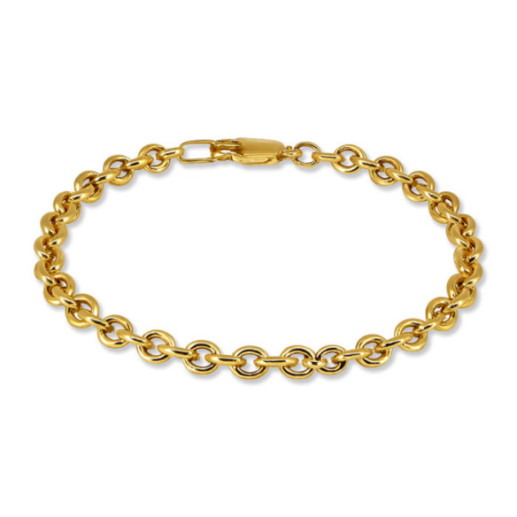Forced Gold Bracelet 4.8mm 18K 19cm - Man Bracelets