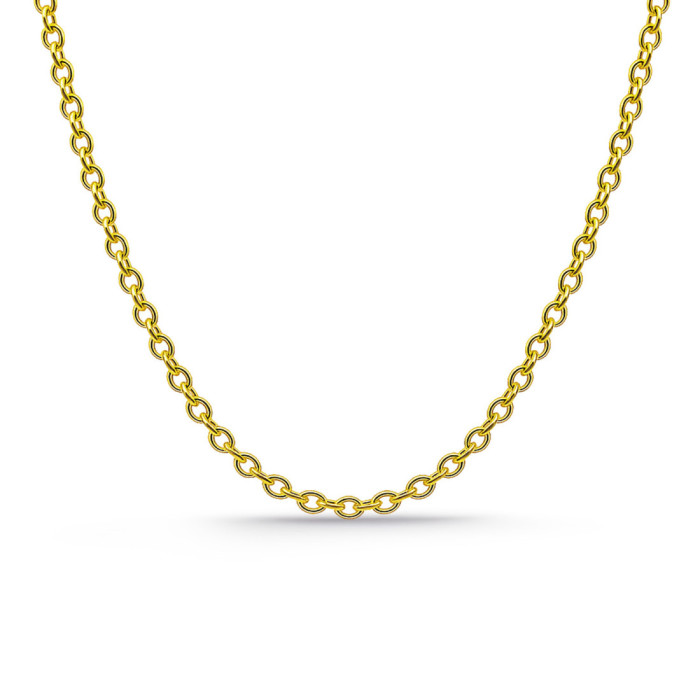 Forced Gold Chain 4.8mm 18K 60cm - Gold chains