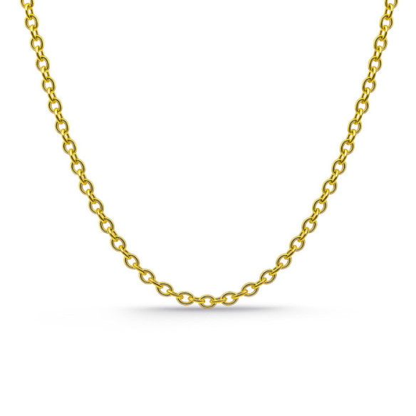 Forced Gold Chain 4.8mm 18K 70cm - Gold chains