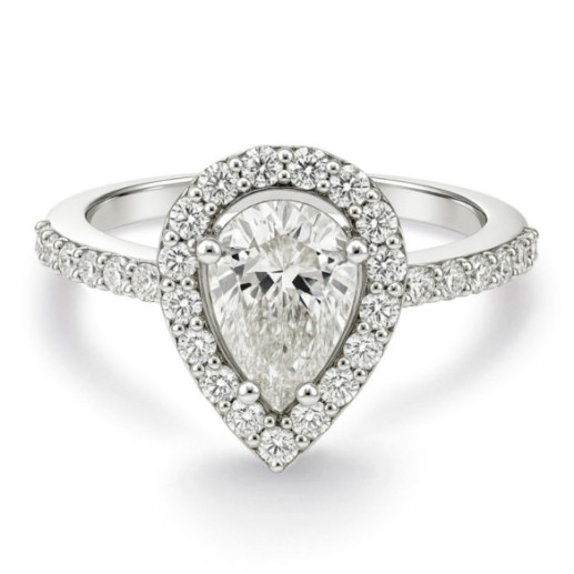 Anillo Diamante talla Pera Solitario Aura 0,75 ct - TALLA PERA