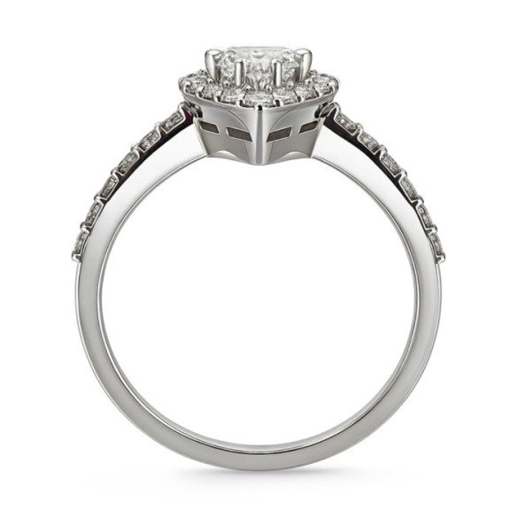 Anillo Diamante talla Pera Solitario Aura 0,40 ct - Talla Pera