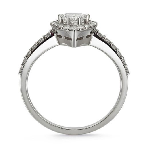 Anillo Diamante talla Pera Solitario Aura 0,50 ct - Talla Pera 2