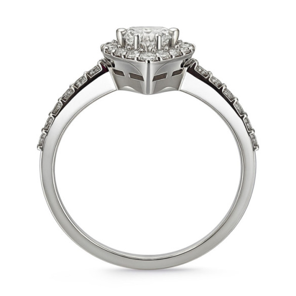 Anillo Diamante talla Pera Solitario Aura 0,50 ct - Talla Pera