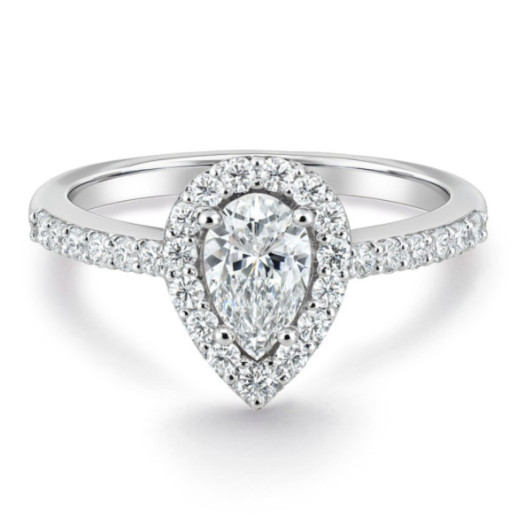 Anillo Diamante talla Pera Solitario Aura 0.30 ct - Talla Pera