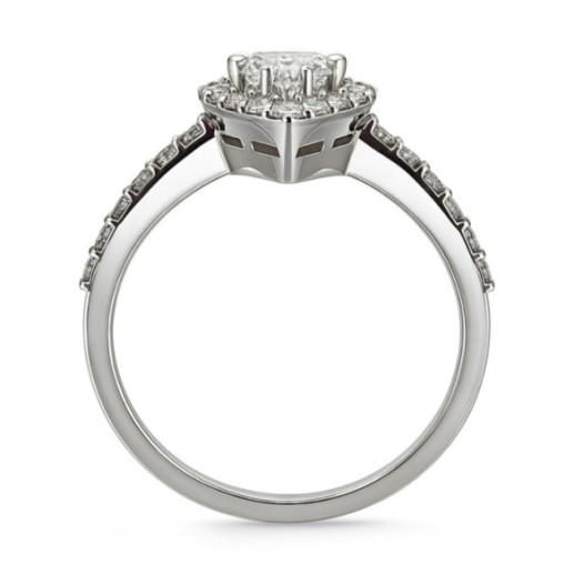 Pear-cut Diamond Solitaire Ring Aura 0.30 ct - Talla Pera 2