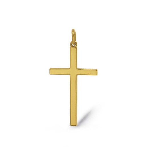 Cruz Oro Lisa Maciza Palo M - Cruces