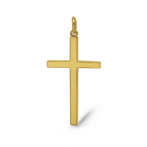 Glattes Massivgold-Kreuz Palo Xl - Kreuze