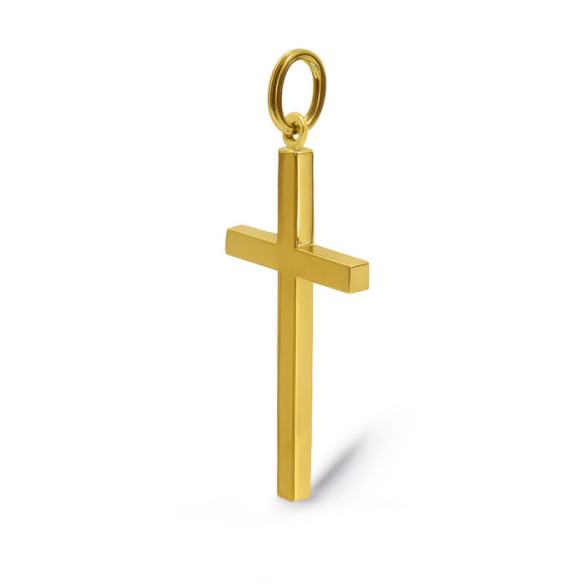 Cruz Oro Lisa Maciza Palo Xl - Cruces
