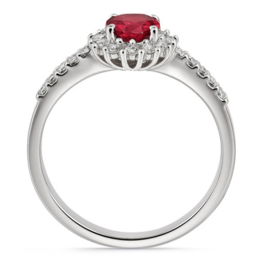 Anillo Rubí Margarita 0.60 - ANILLOS 2