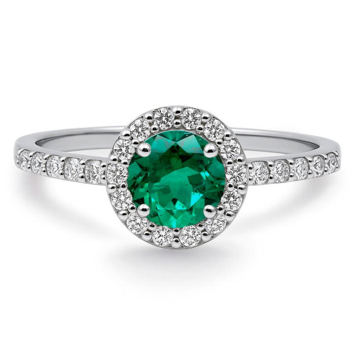 Anillo Esmeralda Clavel 0.60 - Anillos de Esmeralda