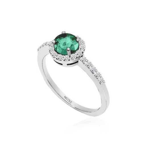 Anillo Esmeralda Clavel 0.60 - Anillos de Esmeralda 2