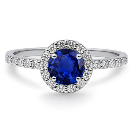 Anillo Zafiro Clavel 0.60 - Anillos de Zafiro