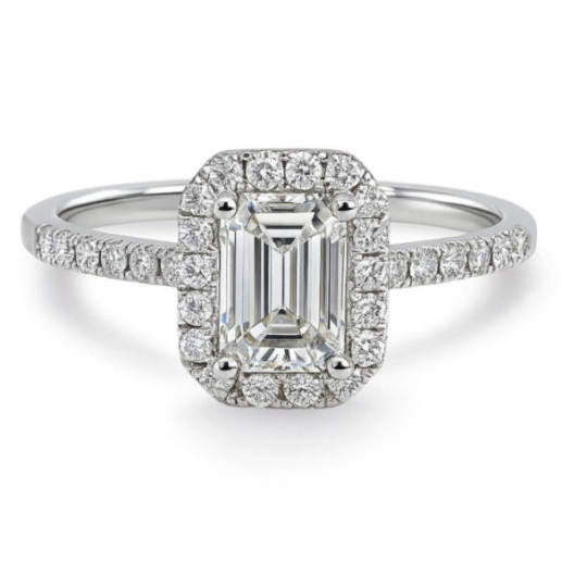 Alice Emerald Cut Diamond Engagement Ring 1.00 - Emerald Cut
