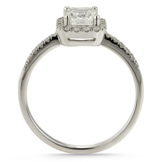 Anillo Compromiso Diamante 1.00 Talla Esmeralda Alice - Talla Esmeralda 2