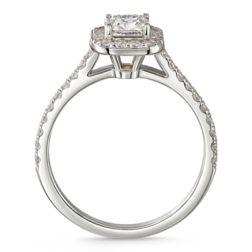 Anillo Compromiso Diamante 0.75 Talla Esmeralda Seline - Anillos de Diamantes 2
