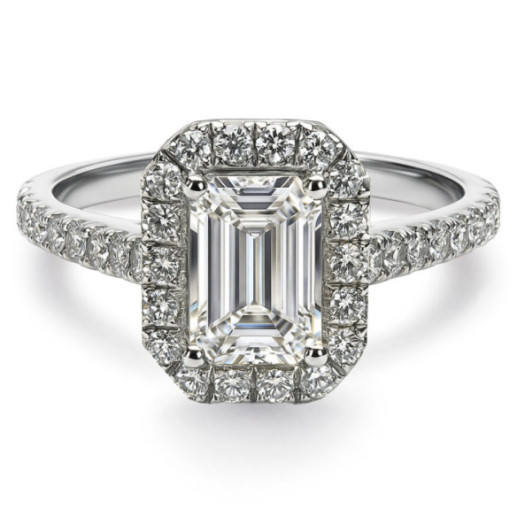 Anillo Seline Diamante talla Esmeralda 1,00 quilate - Talla Esmeralda