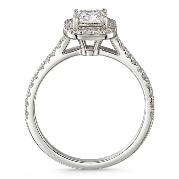 Anillo Seline Diamante talla Esmeralda 1,00 quilate - Talla Esmeralda