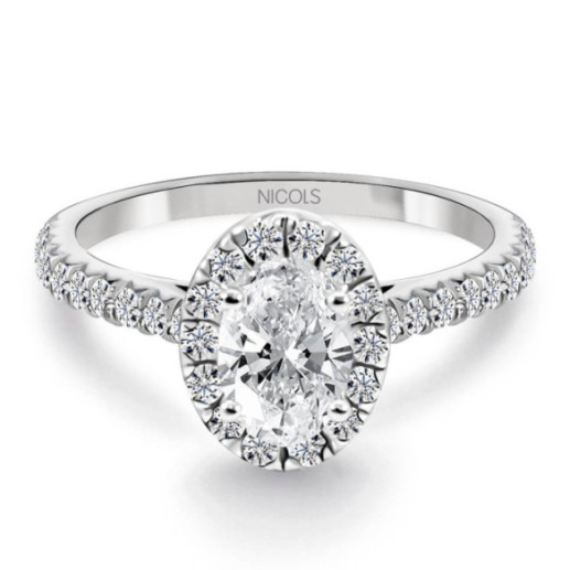 Seline Oval Cut Diamond Ring 0.50 Ct - Oval cut