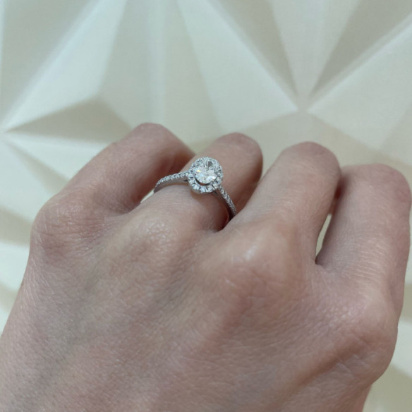 Anillo Diamante Talla Oval Seline 0.50 Ct - Talla Oval