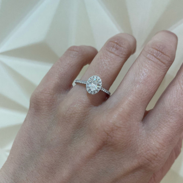 Seline Oval Cut Diamond Ring 0.50 Ct - Oval cut