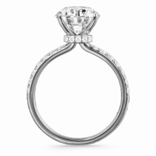 Anillo Diamantes Veiled Halo 1,00 ct Oro Blanco - Solitarios de Oro Blanco 2