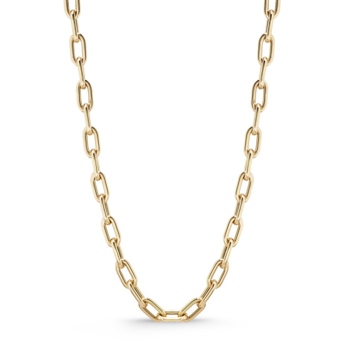 Corrente de elos em ouro 18K 60X10 50Cm - PENDURADO