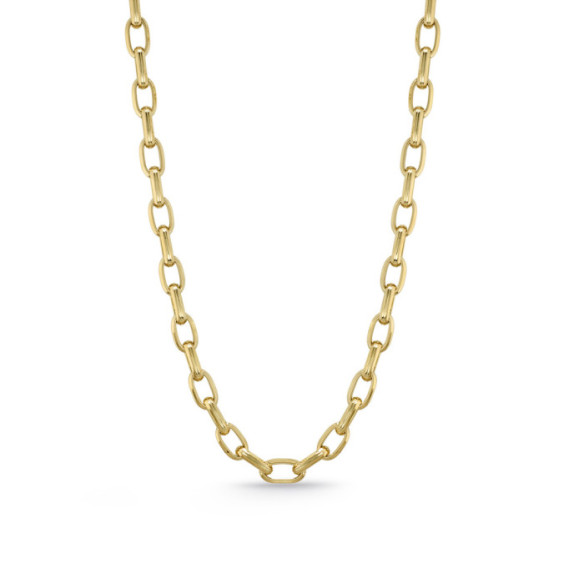 Catena d'oro 18K Eslabon Gallone 13X7 50Cm - Ciondoli