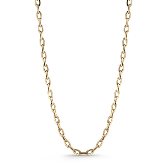 Goldkette 18K Eslabon täglich 60Cm - HALSKETTEN