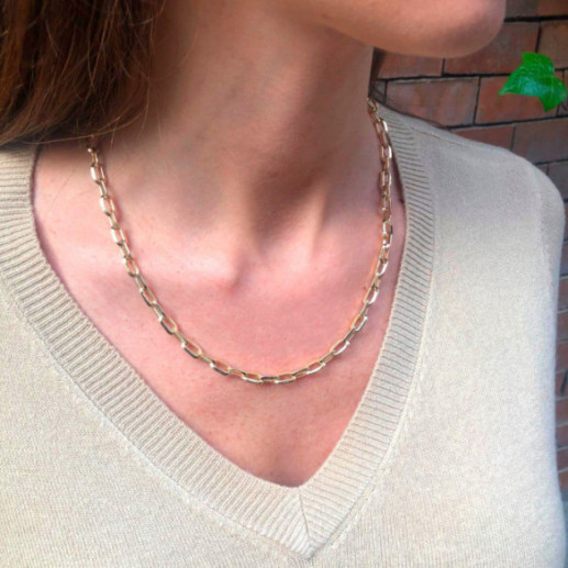 Cadena Oro 18K Eslabon Daily 50Cm - COLLARES 2