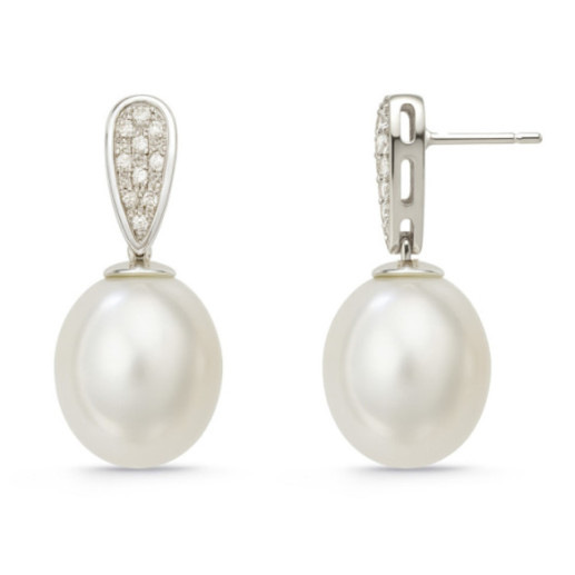 Pendientes Diamantes Pearls Lady - Pendientes de Perlas