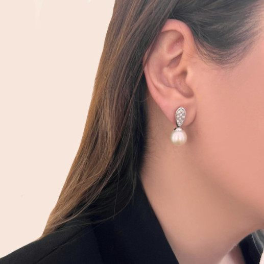 Pendientes Diamantes Pearls Lady - Pendientes de Perlas 2