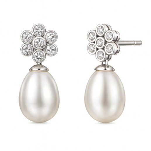 Pendientes Diamantes Pearls Lady - Pendientes de Perlas